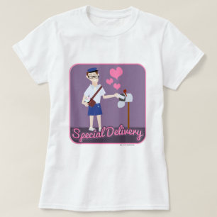 Flirty Love Cartoon Cute Special Delivery T-shirt