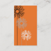 Flirty Oranje Profile Card Visitekaartje (Achterkant)