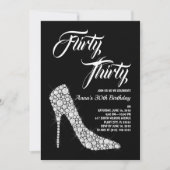 Flirty Trente Anniversaire Invitation (Devant)