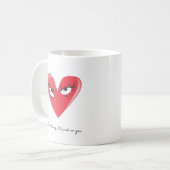 Flirty Valentijn's Day Coffee Mok (Voorkant links)