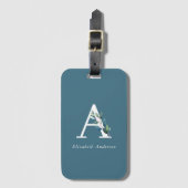 Flitanisch monogram bagagelabel (Voorkant (verticaal))