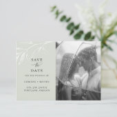 Flitanische inktfoto: datum opslaan aankondiging (Staand voorkant)