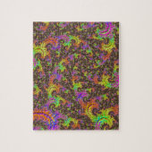 Flitsende Kleurrijke Spiraal Abstracte Digitale Fr Legpuzzel (Verticaal)