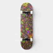 Flitsende Kleurrijke Spiraal Abstracte Digitale Fr Skateboard (Voorkant)
