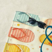 Flitsende Teenslippers Strandlaken (In situ)