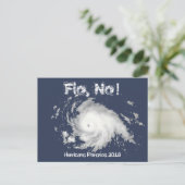 Flo, nee. orkaan Florence 2018 Briefkaart (Staand voorkant)
