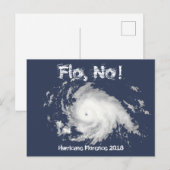 Flo, nee. orkaan Florence 2018 Briefkaart (Voorkant / Achterkant)
