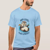 Float & Protect - Otter Papa T-shirt drôle (Devant)