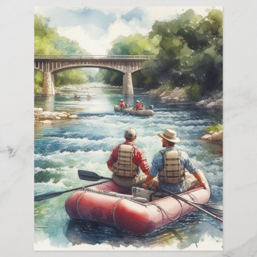 Float Trip Verjaardag Adventure Flyer (Achterkant)