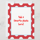 Floatie invitation de cinq anniversaires (Dos)