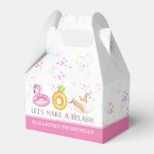 Floatie Pool Party Birthday Favor Box Bedankdoosjes (Voorkant Zijde)