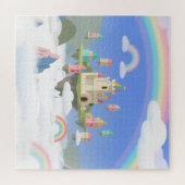 Floating Castle Rainbow Clouds Fantasy Puzzle (Horizontal)