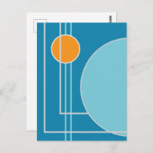 Floating Circles 11 Abstract Design Briefkaart (Voorkant / Achterkant)