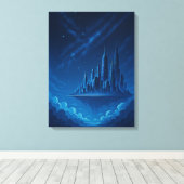 Floating City Wall Art – Sky Empire Canvas Afdruk (Insitu (Houten vloer))