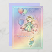 Floating Fairy en Cat Matching Dank u kaarten (Voorkant / Achterkant)