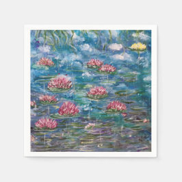 "Floating Flowers" Cocktail servetten