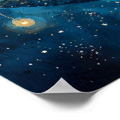 Floating House of Books Fantasy Art Poster (Coin)