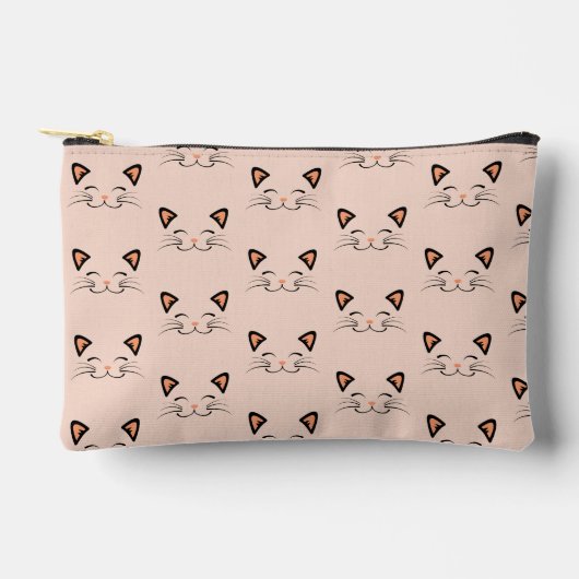 Floating Kitten Cat Face Pattern Pencil Case Etui (Voorkant)