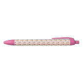 Floating Kitten Cat Face Pattern  Zwarte Inkt Pen (Bovenkant)