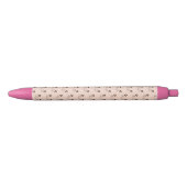 Floating Kitten Cat Face Pattern  Zwarte Inkt Pen (Voorkant)