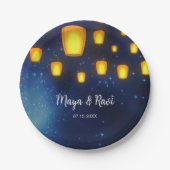 Floating Lanterns bruiloft Papieren Bordje (Voorkant)