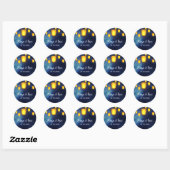 Floating Lanterns bruiloft Ronde Sticker (Vel)