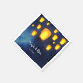 Floating Lanterns bruiloft Servet (Hoek)