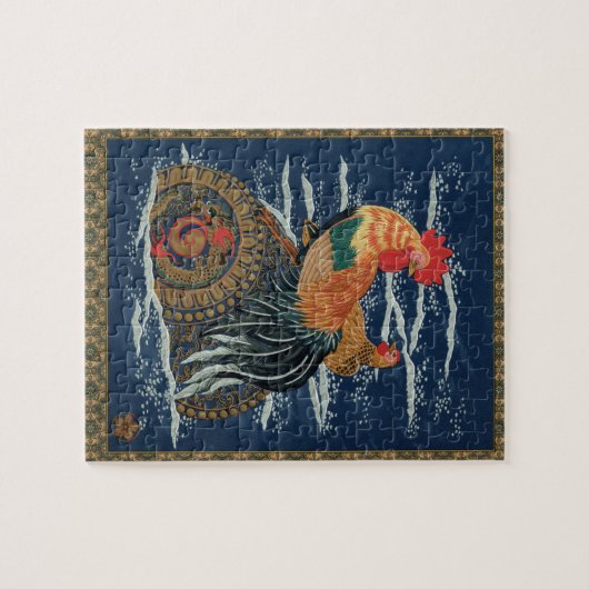 Floating Life: Haan en Hen in het Zee Legpuzzel (Horizontaal)