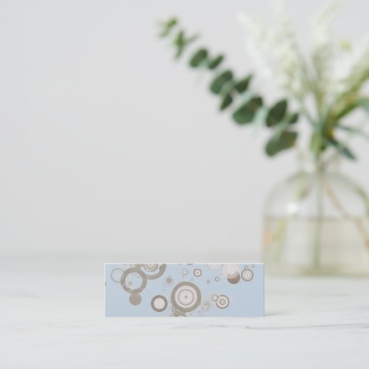 Floating Mod Circles Business Cards Mini Visitekaartje (Staand voorkant)