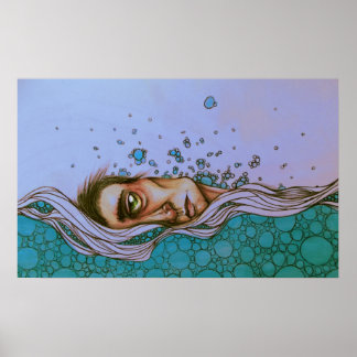 "Floating on By"-Poster Poster