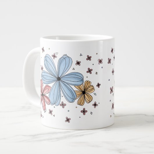 Floating Petals – Full Color Mug (Devant gauche)