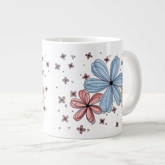Floating Petals – Full Color Mug (Devant droit)