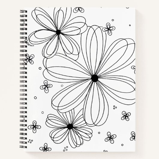 Floating Petals – Spiral Notebook  Notitieboek (Voorkant)
