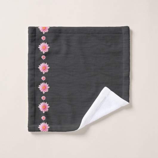 Floating Pink Lotus Flowers (Gant de toilette)