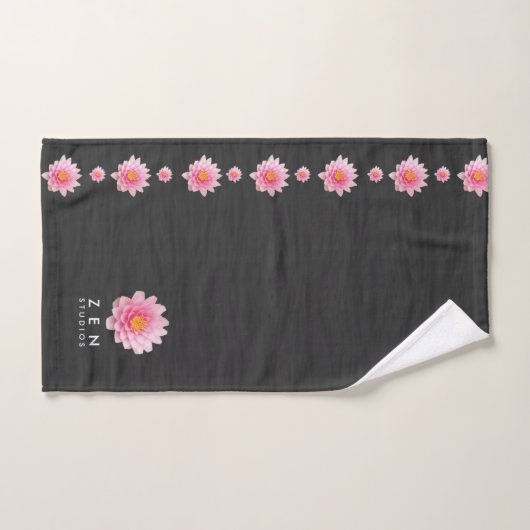 Floating Pink Lotus Flowers (Serviette à main)