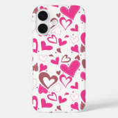 Floating Pink Love Hearts Case-Mate iPhone Case (Achterkant)