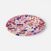 Floating Plumeria Papieren Bordje (Gekanteld)