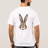 Floating Rabbit Face Art T-shirt (Achterkant)