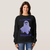 Floating Through Life Cute Ghost Trui (Voorkant volledig)