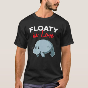 Floaty Aardappel In Liefde Manatee Chubby Mermaid  T-shirt