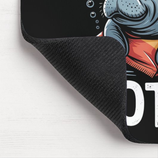 Floaty Tatoes Manatee Funny Sea Cow Ocean Animal L Muismat (Hoek)