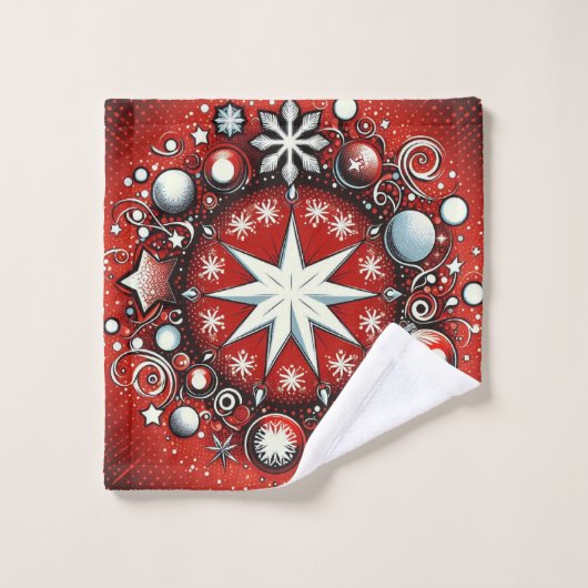 Flocon de neige (Gant de toilette)