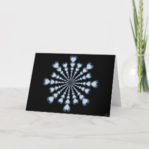 Flocon de neige 4, carte de 0101 paons de note