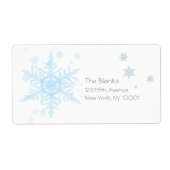 flocon de neige 5 étiquette (Devant)