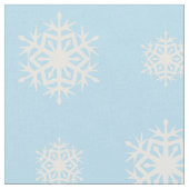 Flocon de neige à motif bleu clair tissu (Fermer)
