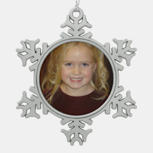 Flocon De Neige Ajoutez votre propre ornement photo Snowflake