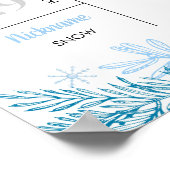 Flocon de neige Anniversaire Jalon Poster photo (Coin)