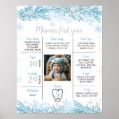 Flocon de neige Anniversaire Jalon Poster photo (Devant)