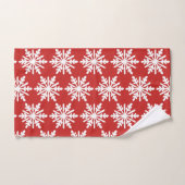 Flocon de neige blanc (Serviette à main)