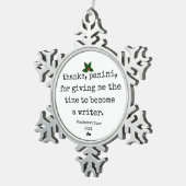 Flocon De Neige blasswriters arborament ornement - merci, panini (Vue impression)